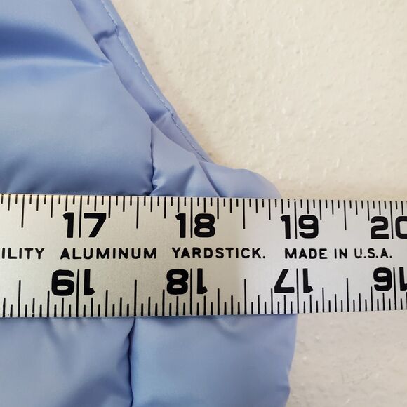 J. Crew Mountain Puffer Vest Sz S Full Zip Baby Blue Pockets $128 BU286 - Picture 8 of 16